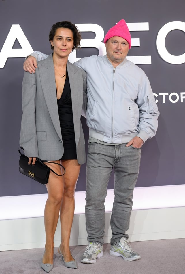 Famous fashion photographer with his wife
