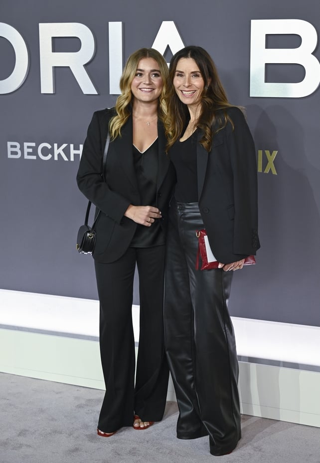 LONDON, ENGLAND - OCTOBER 08: (L-R) Tilly Ramsay and Tana Ramsay attend the "Victoria Beckham" World Premiere at the Curzon Mayfair on October 08, 2025 in London, England. (Photo by Gareth Cattermole/Getty Images)