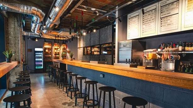 The long bar at Elementary in London's East End
