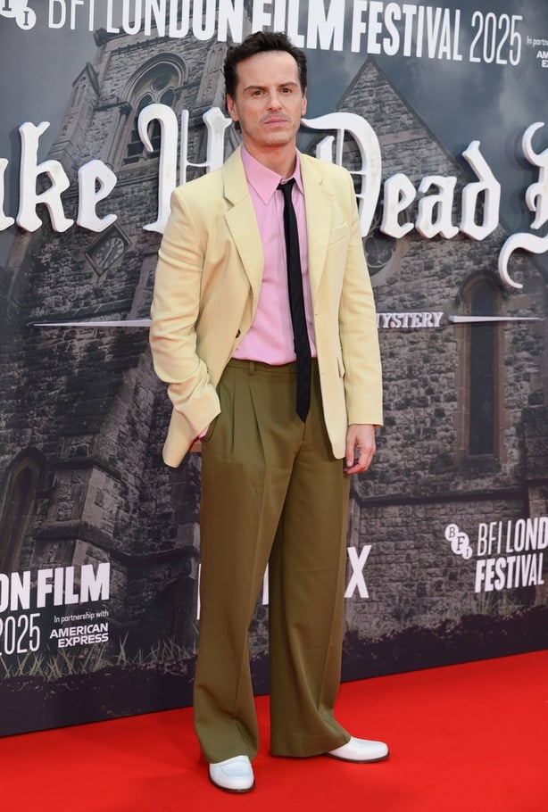 Andrew Scott attends the 'Wake Up Dead Man: A Knives Out Mystery' opening gala during the 69th BFI London Film Festival