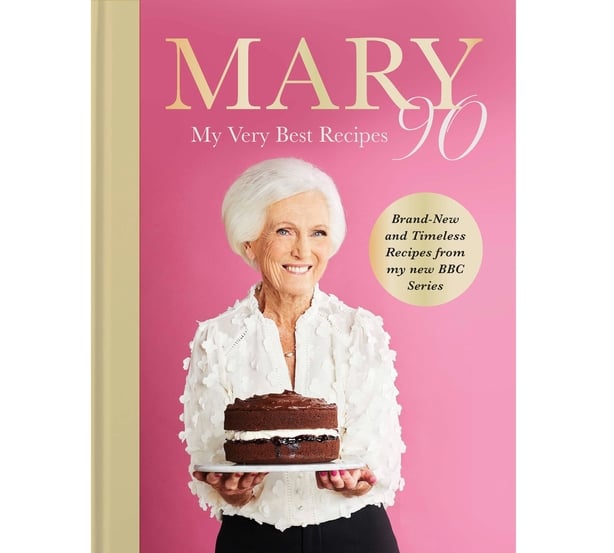 The cover of Mary Berry's cookbook 'Mary 90' 