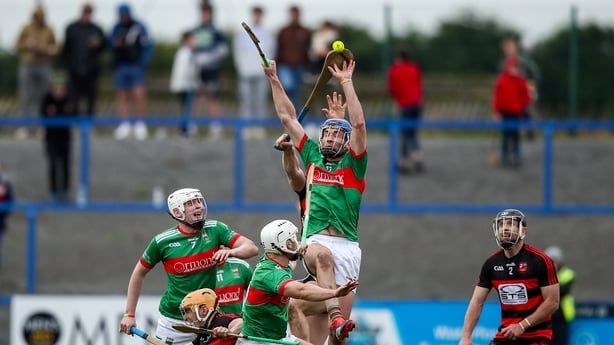 17 November 2024; John McGrath of Loughmore-Castleiney during the AIB Munster GAA Senior Club Hurling Championship semi-final match between Loughmore-Castleiney and Ballygunner at Walsh Park in Waterford. Photo by Michael P Ryan/Sportsfile
