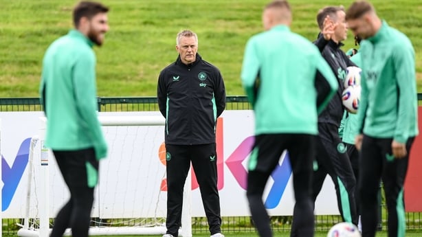 Heimir Hallgrimsson at Ireland training ahead of World Cup qualifier against Portugal, October 2025