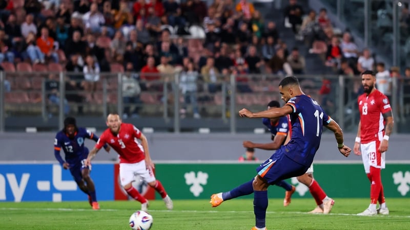 Cody Gakpo slots home from the spot to put the Dutch 2-0 up