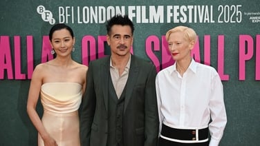 Colin Farrell, Fala Chen and Tilda Swindon step out for the Ballad of a Small Player headline gala