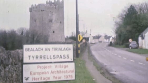 Tyrrellspass in County Westmeath, European Architectural Heritage Year prokect village, 1975.