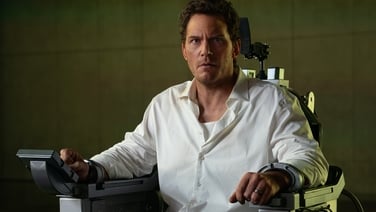 Chris Pratt and Rebecca Ferguson star in Mercy