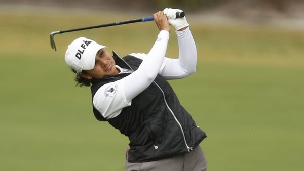 Hitaashee Bakshi of India plays her second shot on the 16th hole on day three of the ISPS Handa Australian Open 2024 at Kingston Heath Golf Club on November 30, 2024 in Melbourne, Australia