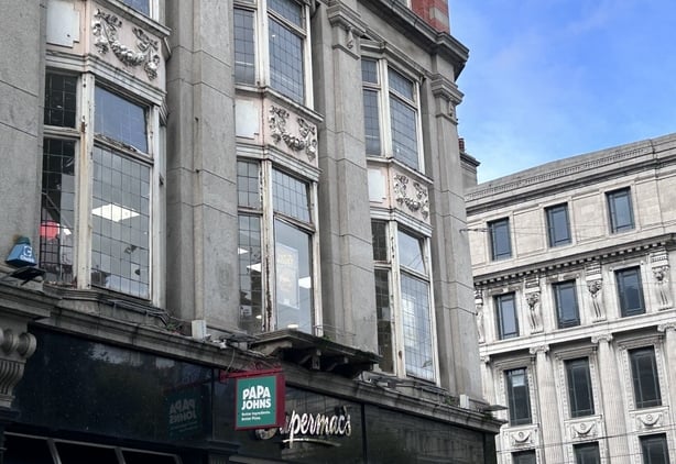 The exterior of Supermacs on OConnell Street.