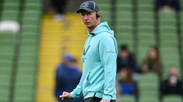 11 October 2025; Leinster head coach Leo Cullen before the United Rugby Championship match between Leinster and Hollywoodbets Sharks at the Aviva Stadium in Dublin. Photo by Brendan Moran/Sportsfile