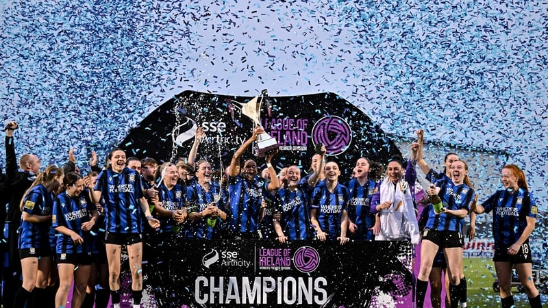 League champions Athlone Town lifted the trophy