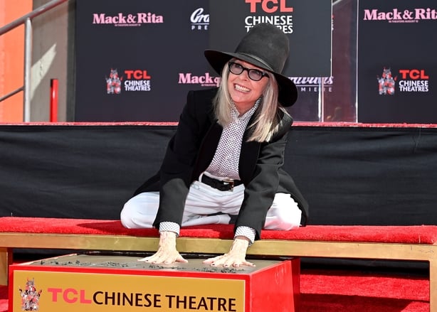 Diane Keaton is honoured with a Hand and Footprint Ceremony at the TCL Chinese Theatre on 11 August, 2022 in Hollywood