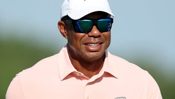 DALLAS, TEXAS - JULY 22: Tiger Woods walks the course during the second round of the U.S. Junior Amateur at Trinity Forest Golf Club on July 22, 2025 in Dallas, Texas. (Photo by Tim Heitman/Getty Images)