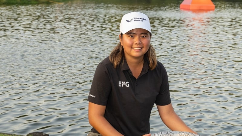 Shannon Tan after winning in India (Photo by Tristan Jones/LET)