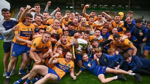 Summerhill players celebrate with the cup