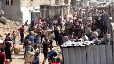 Recent footage shows aid arriving into Gaza as ceasefire holds