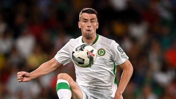 11 October 2025; Seamus Coleman of Republic of Ireland during the FIFA World Cup 2026 Group F qualifying match between Portugal and Republic of Ireland at Estádio José Alvalade in Lisbon, Portugal. Photo by Stephen McCarthy/Sportsfile