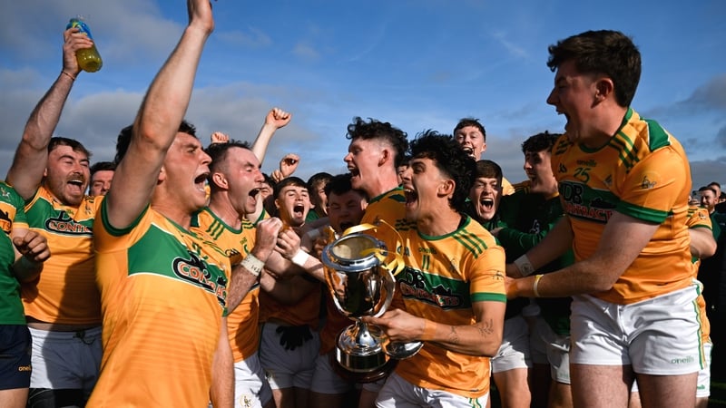 Dunloy's footballers took the spotlight away from their hurlers