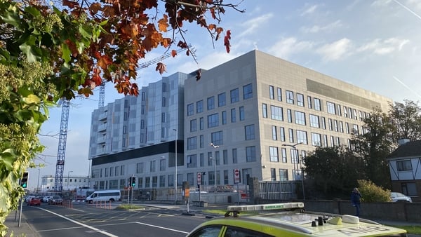 A side view of the new 96 bed unit in UHL