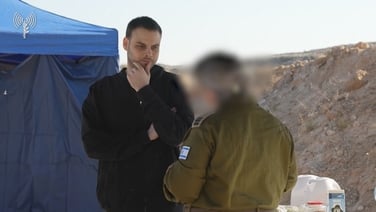 Israeli hostages are received by the Israeli army