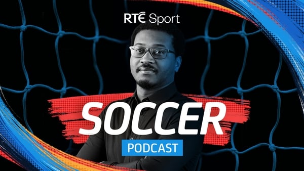 Soccer Podcast thumbnail with presenter Raf Diallo