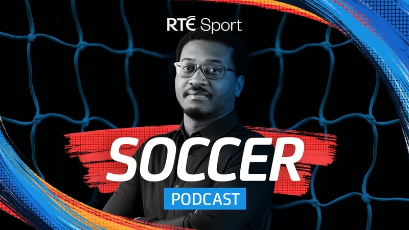 Soccer Podcast thumbnail with presenter Raf Diallo