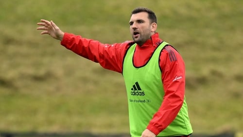 Tadhg Beirne at training in Limerick on Monday