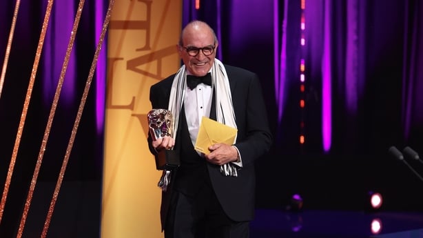 LONDON, ENGLAND - MAY 11: Sir David Suchet presents the Leading Actress Award during the 2025 BAFTA Television Awards with P&O Cruises Ceremony at The Royal Festival Hall on May 11, 2025 in London, England. (Photo by Tim Whitby/BAFTA/Getty Images for BAFTA)