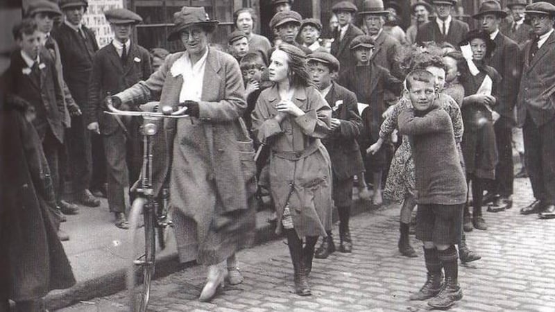 Constance Markievicz in Dublin in 1922. She earned the nickname 'Velo' in Paris thanks to her fondness for the bike. Photo: Walshe/Topical Press Agency/Getty Images