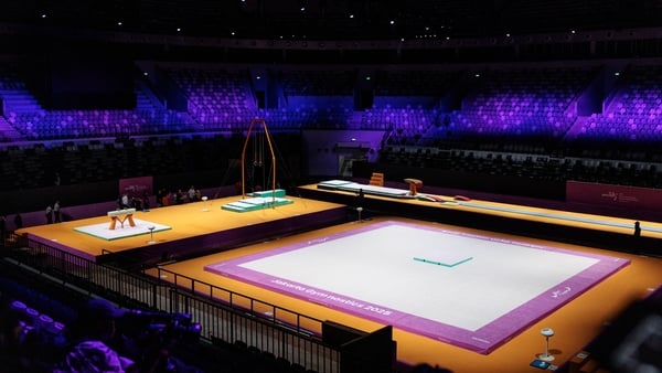 A general view shows Indonesia Arena which will host the the 53rd Artistic Gymnastics World Championships in Jakarta on October 10, 2025. Indonesia will not issue visas to Israeli athletes for the upcoming world artistic gymnastics championships in Jakart