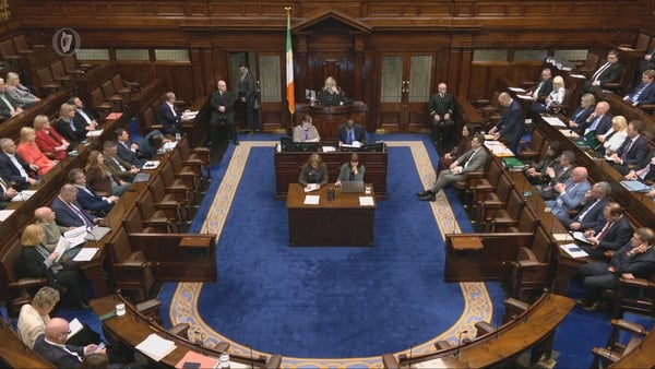 The Dail chamber is pictured during Leaders Questions