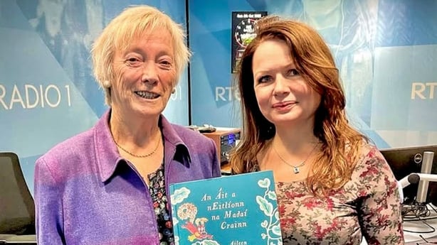 Author Aileen Crossley with Éanna Ní Lamhna