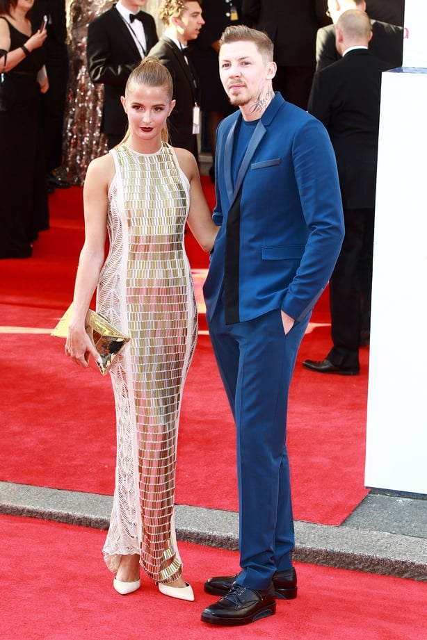 Reality star and a rapper on red carpet