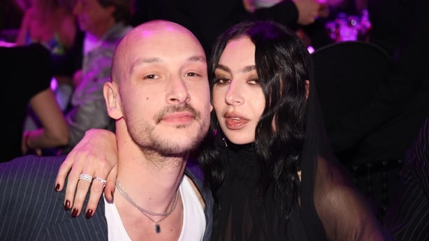 George Daniel and Charli XCX at The BRIT Awards 2025 at The O2 Arena on 1 March, 2025 in London