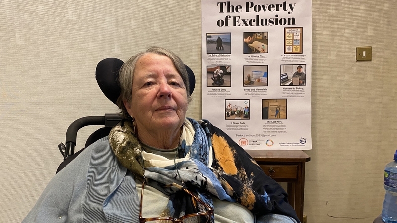 Disability activist Dr Margaret Kennedy at the launch of Cothrom