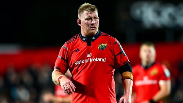 10 October 2025; John Ryan of Munster during the United Rugby Championship match between Munster and Edinburgh at Virgin Media Park in Cork. Photo by Shauna Clinton/Sportsfile