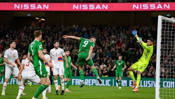 Evan Ferguson scores against Armenia - World Cup qualifier, October 2025