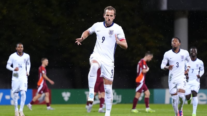 Harry netted a brace in the opening half