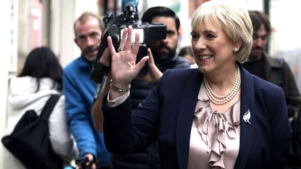 Heather Humphreys in Dublin's city centre yesterday
