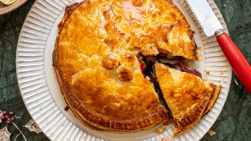 The Batch Lady's festive Camembert puff pie