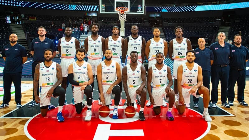The Great Britain team at Eurobasket 2025