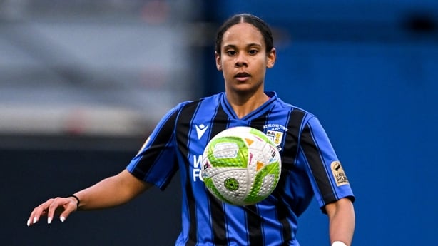 Izzy Groves of Athlone Town during the SSE Airtricity Women's Premier Division match between Athlone Town and Sligo Rovers at Athlone Town Stadium in Westmeath. 