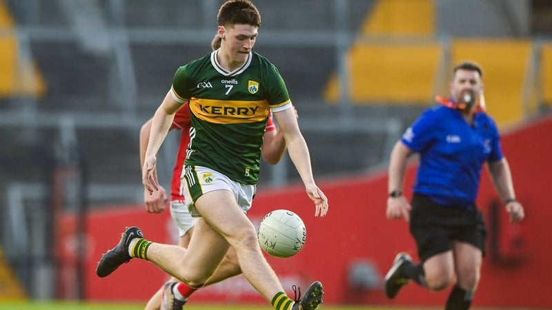 Ben Murphy in action for Kerry during this year's Munster U20 football final