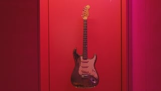 Rory Gallagher's guitar in new Collins Barracks display