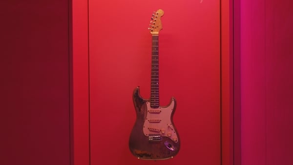 Rory Gallagher's guitar is on display at a new exhibition at the National Museum at Collins Barracks