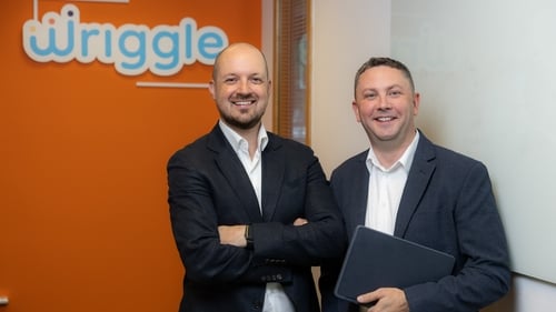Simon Close, Wriggle Learning's Chief Revenue Office (left) and Sean Glynn, Wriggle Learning's Chief Learning Office