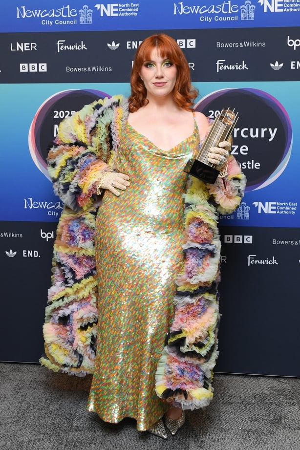 CMAT pictured at the 2025 Mercury Prize ceremony