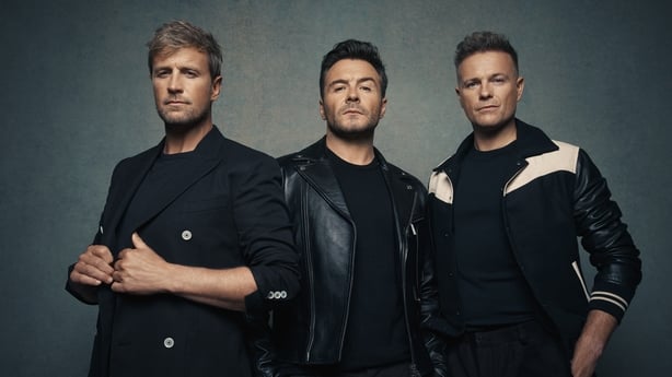 KIan Egan, Shabe Filan and Nicky Byrne of Westlife