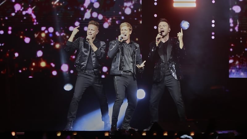 Nicky Byrne, Kian Egan and Shane Filan of Westlife