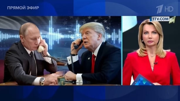 screengrab from Russia news programme 